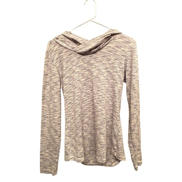Columbia W’s Hooded Pullover Top Long Sleeve Shirt Gray Size M - Picture 2 of 9